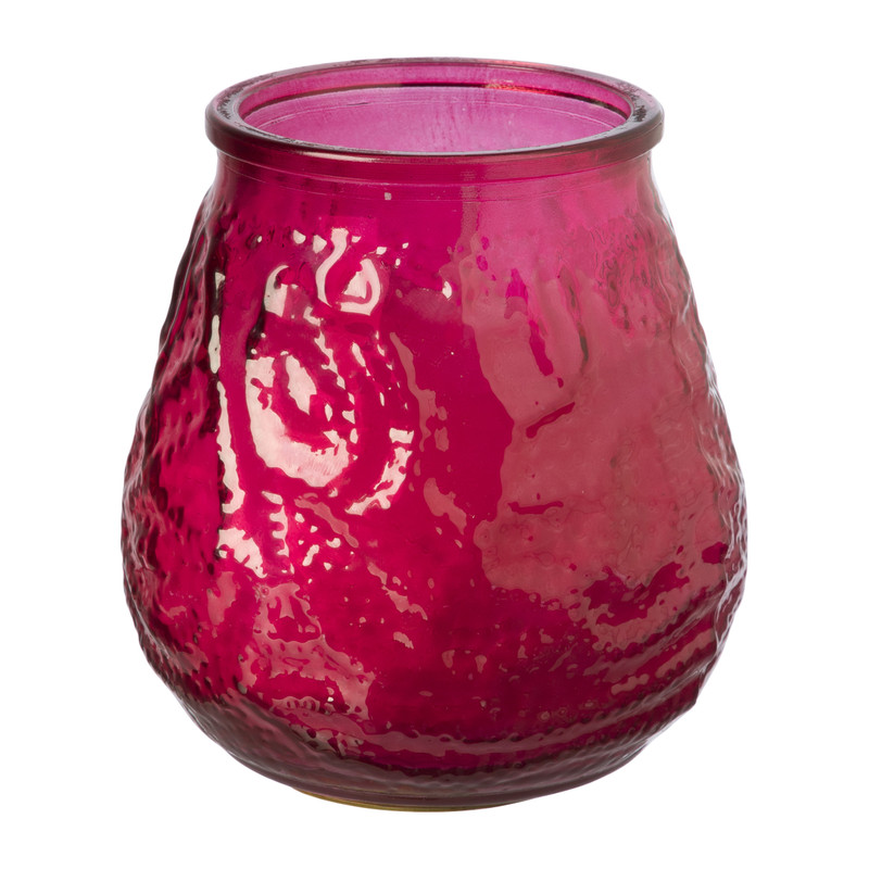 Citronella kaars in glas - diverse kleuren - ø9x9.8 cm