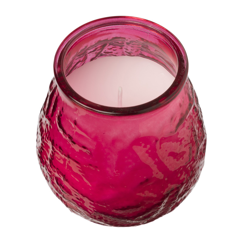 Citronella kaars in glas - diverse kleuren - ø9x9.8 cm