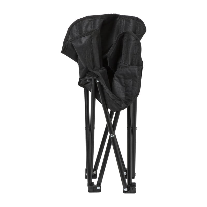 Kids campingstoel compact - zwart - 50x50x40 cm