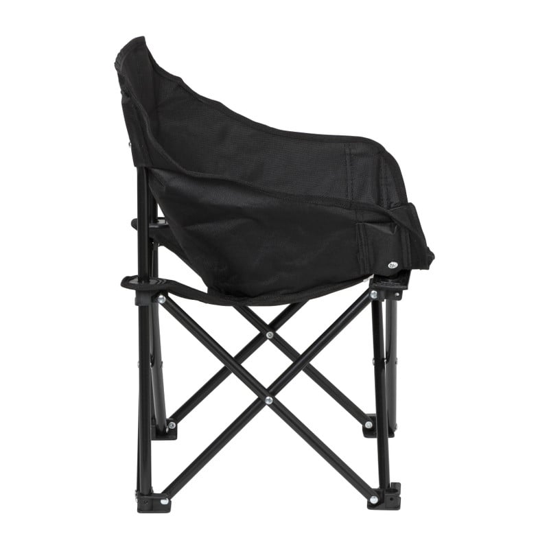 Kids campingstoel compact - zwart - 50x50x40 cm