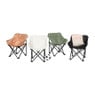 Kids campingstoel compact - zwart - 50x50x40 cm