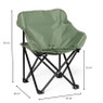 Kids campingstoel compact - groen - 50x50x40 cm