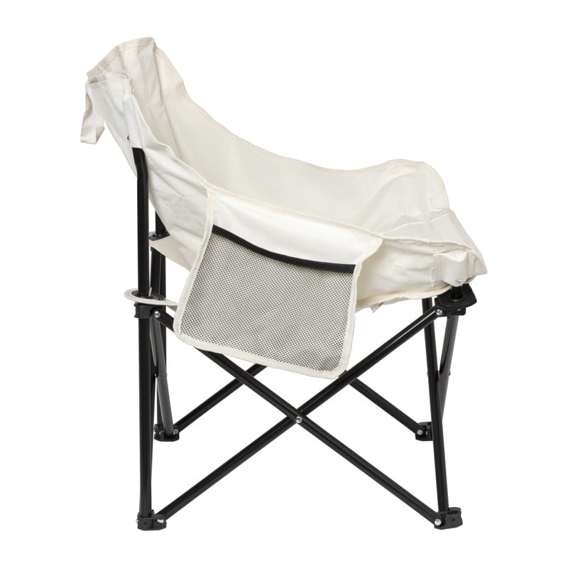 Campingstoel compact - wit - 65x62x55 cm