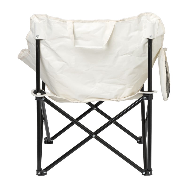Campingstoel compact - wit - 65x62x55 cm