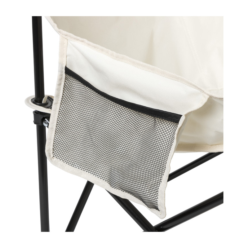 Campingstoel compact - wit - 65x62x55 cm