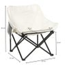 Campingstoel compact - wit - 65x62x55 cm