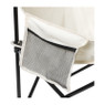 Campingstoel compact - wit - 65x62x55 cm