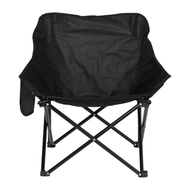 Campingstoel compact - zwart - 65x62x55 cm