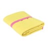 Microvezel handdoek - geel/roze - 100x180 cm