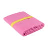 Microvezel handdoek - roze/geel - 100x180 cm