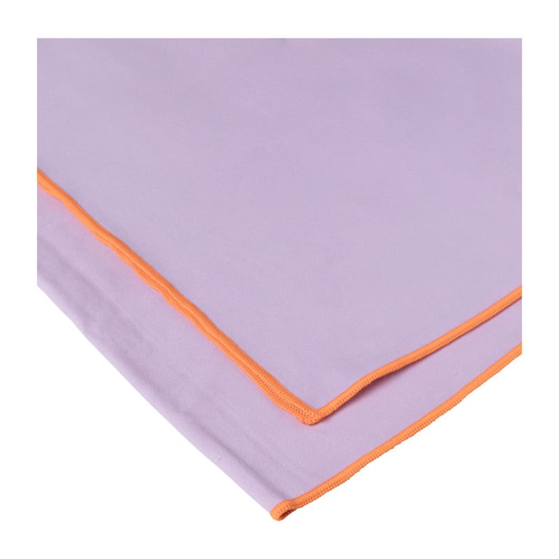 Microvezel handdoek - lila/oranje - 100x180 cm