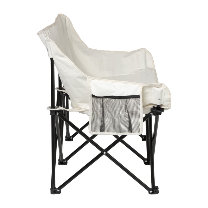 Campingbank compact - 2 zits - wit 