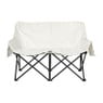 Campingbank compact - 2 zits - wit 