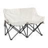 Campingbank compact - 2 zits - wit 
