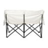 Campingbank compact - 2 zits - wit 