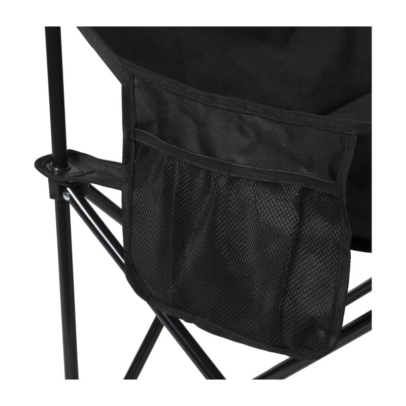 Campingbank compact - 2 zits - zwart 