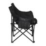 Campingbank compact - 2 zits - zwart 