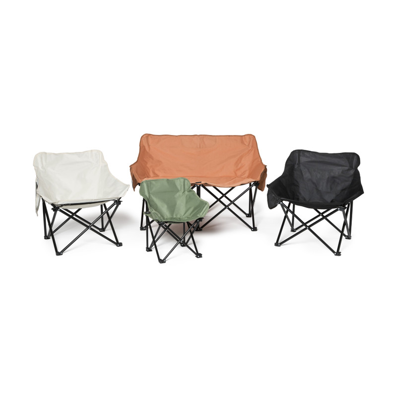Campingbank compact - 2 zits - terra 