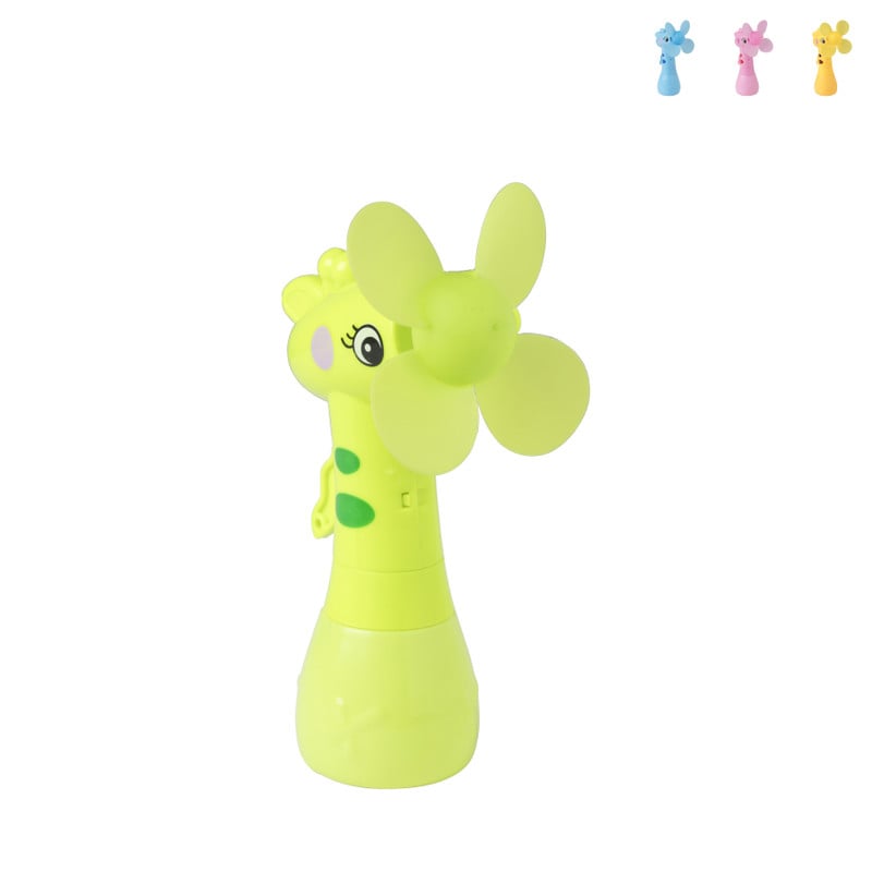 Mini ventilator dieren - diverse kleuren - 15.5x7x10 cm 