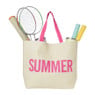 Strandtas Wilma Summer - beige/roze - 53x15x38 cm