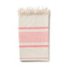 Hamamdoek Jenny - beige/roze - 90x150 cm