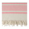 Hamamdoek Jenny - beige/roze - 90x150 cm