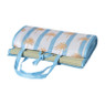 Strandmat XL - bruin/blauw - 90x170 cm