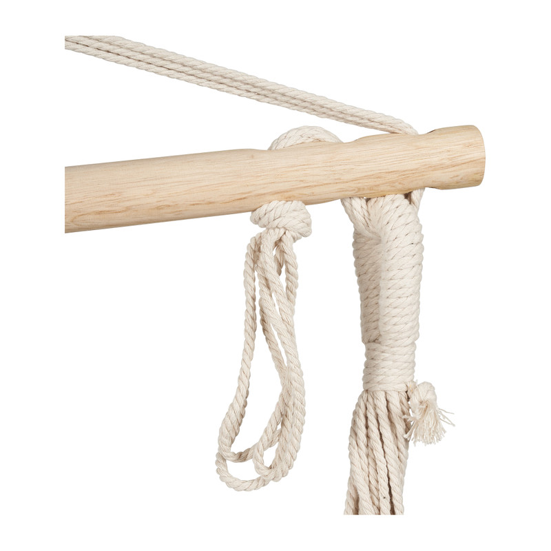 Hangstoel aan stok - beige - 90x100x100 cm