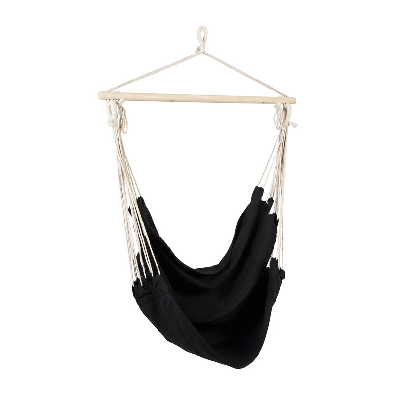 Hangstoel aan stok - zwart - 90x100x100 cm