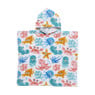 Strandponcho kids sea life - multikleur - 60x110 cm