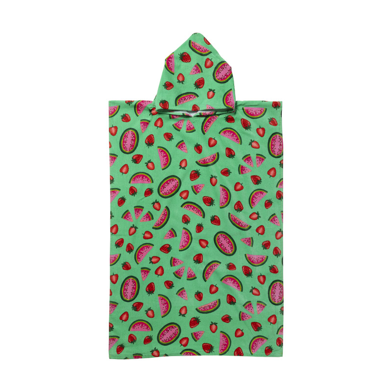 Strandponcho watermeloen - multikleur - 75x220 cm