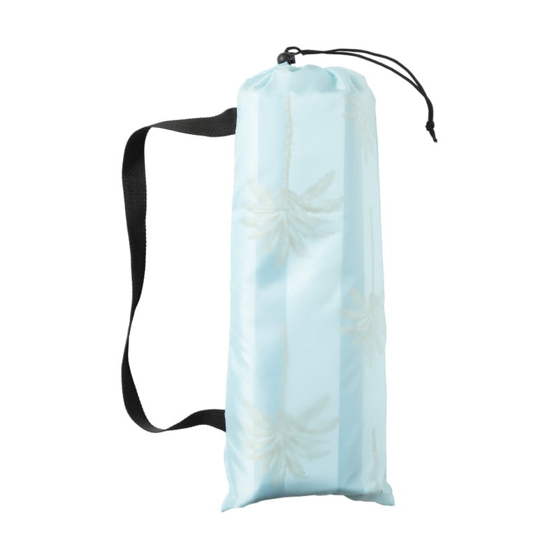 Strand ligbed palmboom - blauw - 41x39x39 cm