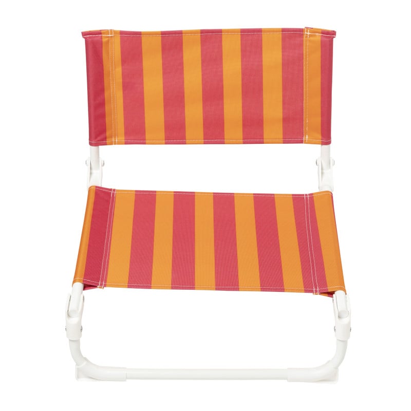 Strandstoeltje - roze/oranje - 45x45x46 cm