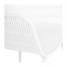 Kunststof tuinstoel met armleuning - wit - 63x53x85 cm