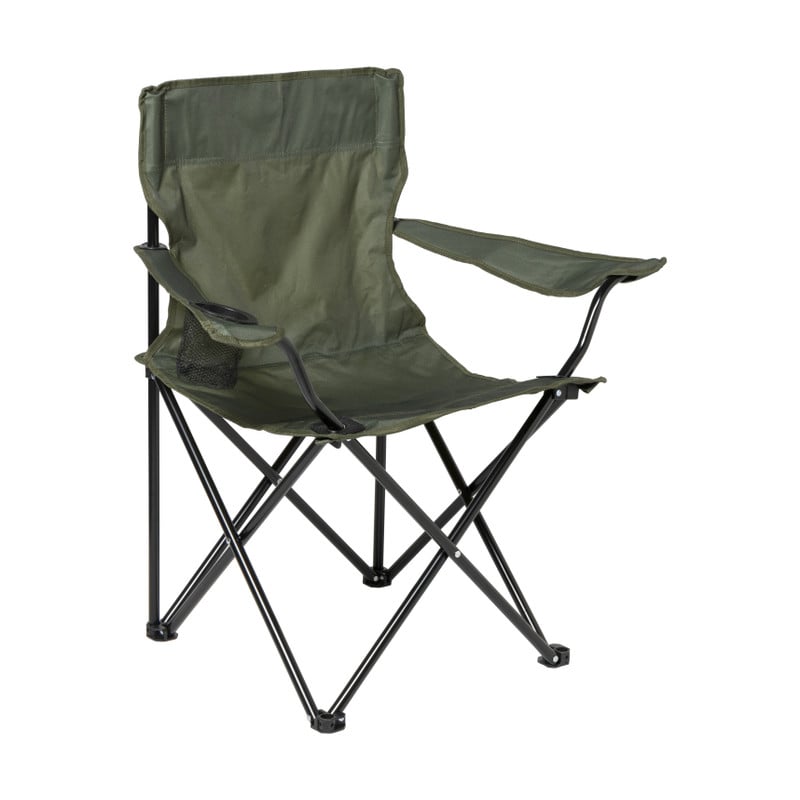 Opvouwbare campingstoel - groen - 80x75x50 cm