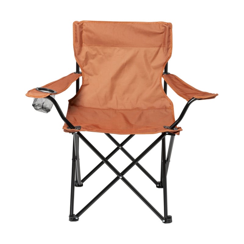 Opvouwbare campingstoel - oranje - 80x75x50 cm