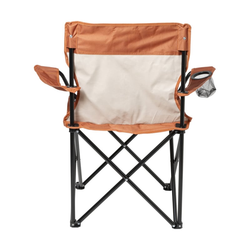 Opvouwbare campingstoel - oranje - 80x75x50 cm