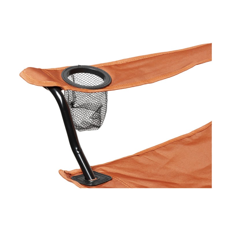 Opvouwbare campingstoel - oranje - 80x75x50 cm