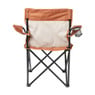 Opvouwbare campingstoel - oranje - 80x75x50 cm