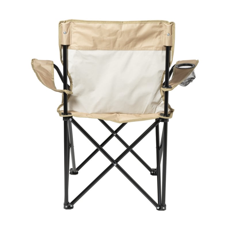 Opvouwbare campingstoel - beige - 80x75x50 cm