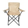 Opvouwbare campingstoel - beige - 80x75x50 cm