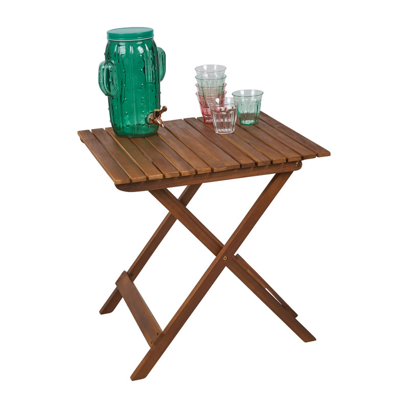 Tafeltje inklapbaar hout - 56x56x51 cm