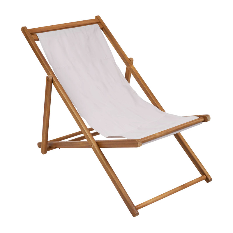 Strandstoel inklapbaar hout - 60x106x80 cm