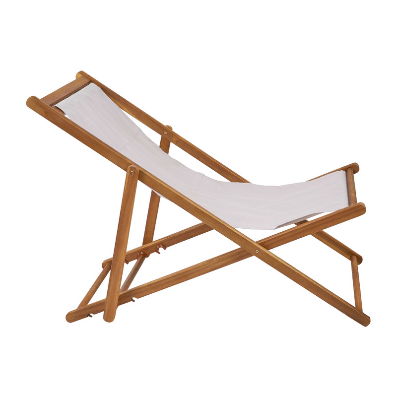 Strandstoel inklapbaar hout - 60x106x80 cm