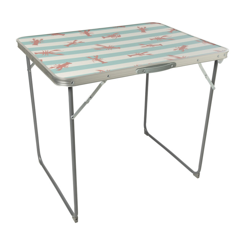 Klaptafel kreeft - blauw/rood - 80x70x60 cm