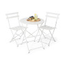 Bistroset tafel + 2 stoelen - wit - ⌀59x70 | 41x44x81 cm