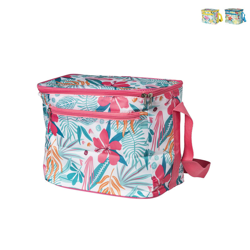 Koeltas gebloemd - diverse varianten - 30x20x25 cm