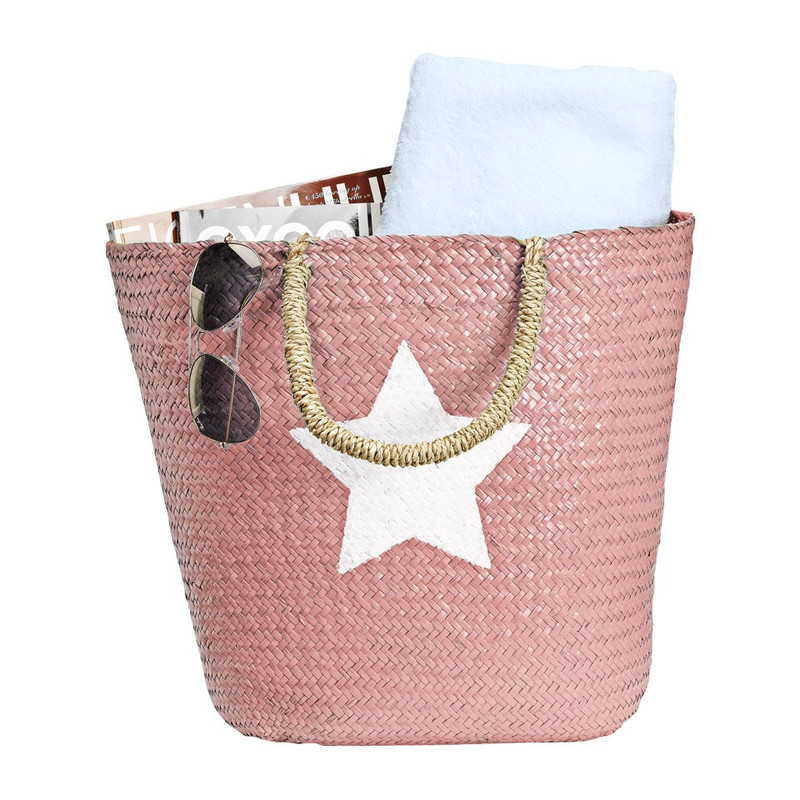 Strand/picknicktas ster - roze