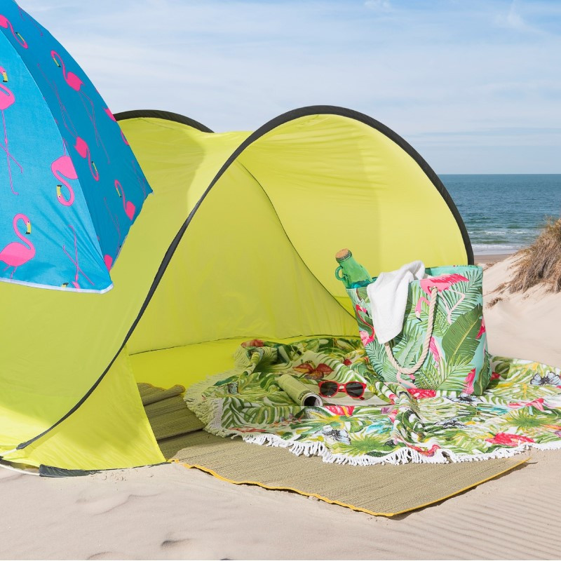 Strandtas flamingo - 49x15x38 cm 