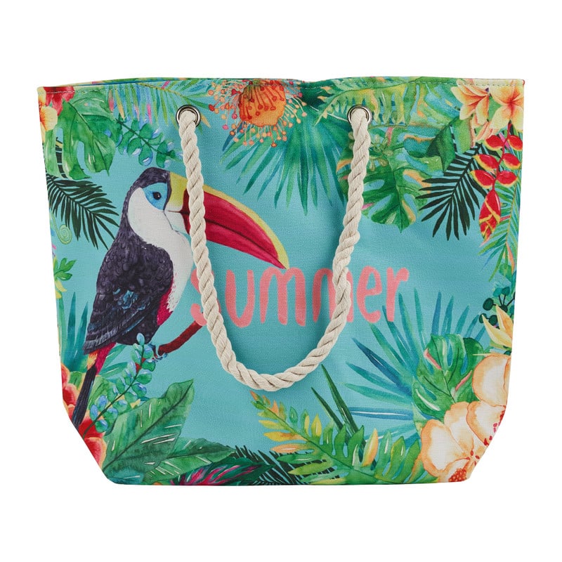 Strandtas toekan - 49x15x38 cm